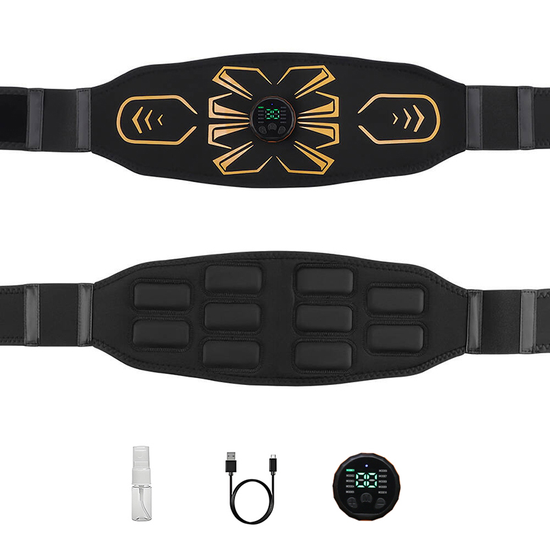 Weight Lifting Belt - เครื่องบริหารกล้ามเนื้อหน้าท้องอัจฉริยะ เข็มขัดกระชับสัดส่วน นวดตัว ฝึกซ้อมออกกำลังกาย อุปกรณ์ฟิตเนสสำหรับใช้ในบ้าน