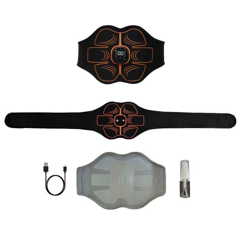 Weight Lifting Belt - เครื่องบริหารกล้ามเนื้อหน้าท้อง เข็มขัดกระชับสัดส่วนอัจฉริยะ ชาร์จ USB นวดผ่อนคลายกล้ามเนื้อ ออกกำลังกายที่บ้าน