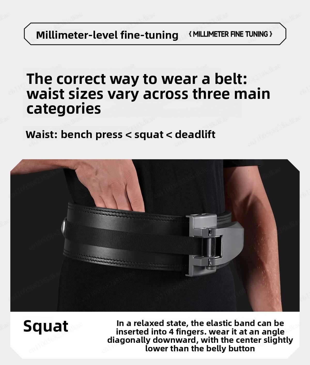 Weight Lifting Belt - เข็มขัดยกน้ำหนักหนังวัวนำเข้า ปรับระดับได้ สำหรับยกน้ำหนัก ออกกำลังกาย สควอท เดดลิฟท์