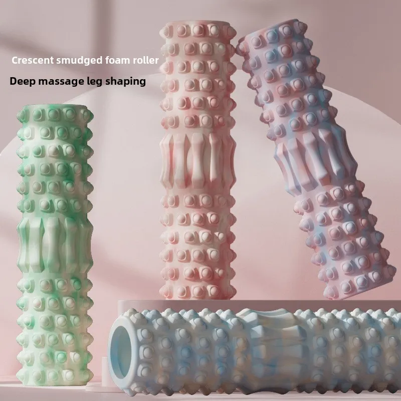 Yoga Fitness Roller - โฟมโรลเลอร์แบบใหม่ สำหรับโยคะ นวดเนื้อเยื่อชั้นลึก บรรเทาอาการปวดหลัง ใช้สำหรับโยคะ พิลาทิส