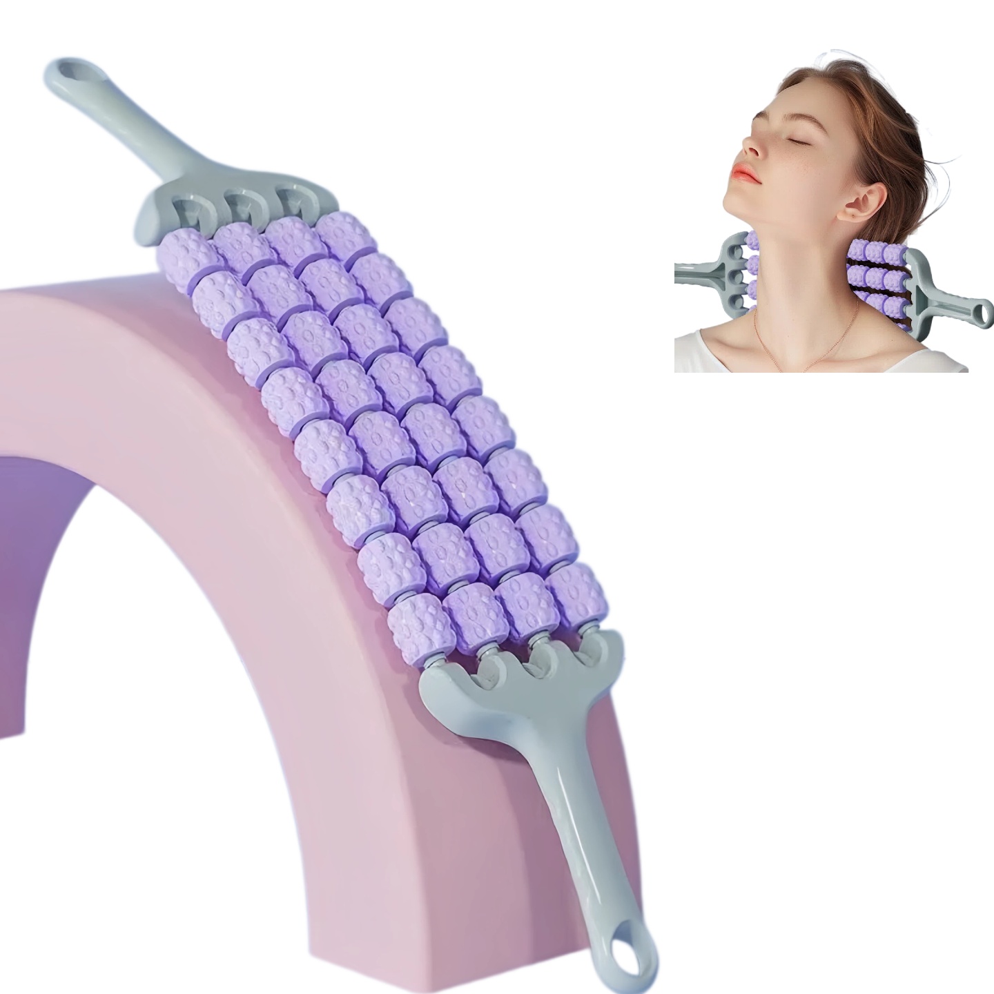 Yoga Fitness Roller - เครื่องนวดโยคะ บอดี้ โรลเลอร์, เครื่องนวดขา, บรรเทาความเครียด, โยคะ