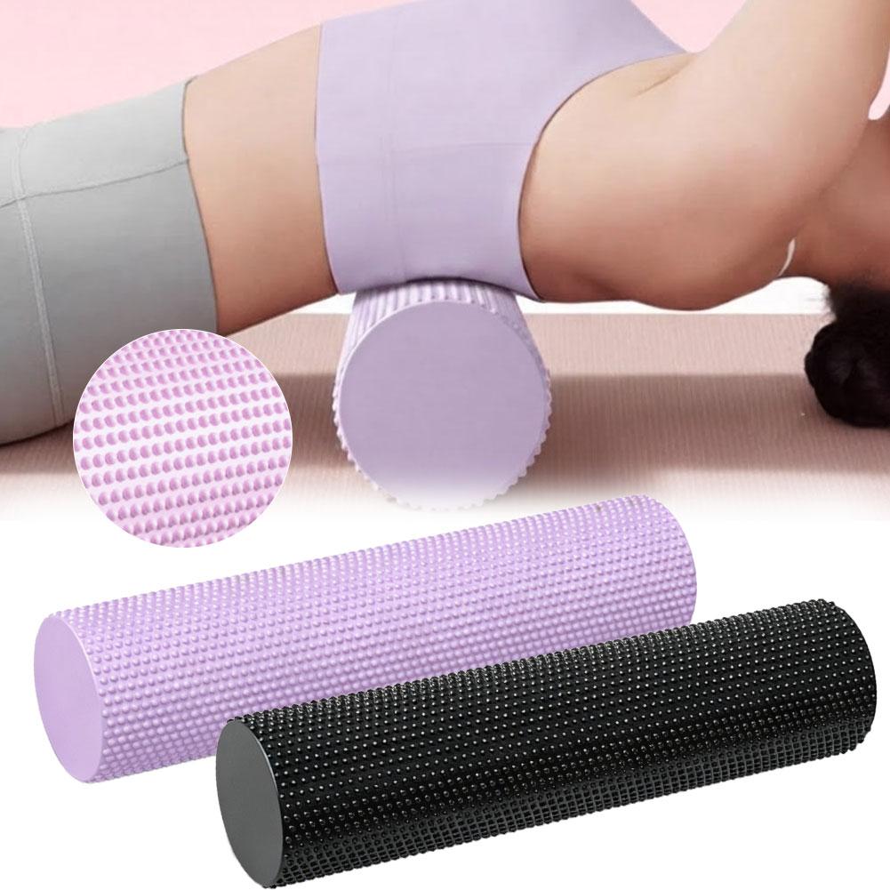 Yoga Fitness Roller - ลูกกลิ้งโฟมโยคะ EVA ความหนาแน่นสูง 45 ซม. สำหรับฟิตเนส