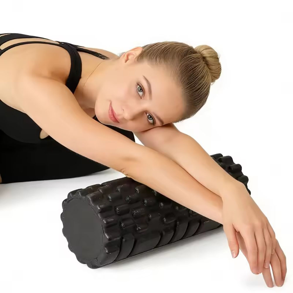 Yoga Fitness Roller - โฟมโรลเลอร์ขนาด 33 ซม. สำหรับนวดกล้ามเนื้อ ความหนาแน่นสูง เหมาะสำหรับโยคะ