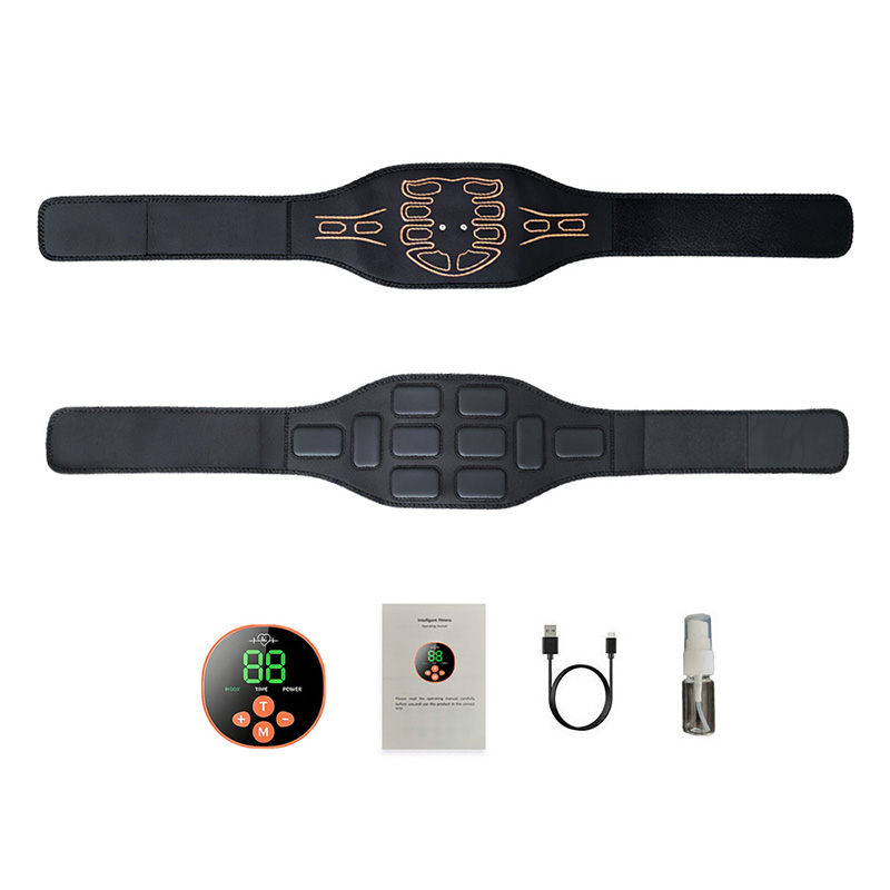 Weight Lifting Belt - เข็มขัดกระชับหน้าท้องอัจฉริยะ เครื่องบริหารกล้ามเนื้อหน้าท้อง สำหรับการฝึกฝนร่างกาย ออกกำลังกายที่บ้าน ฟิตเนส นวด