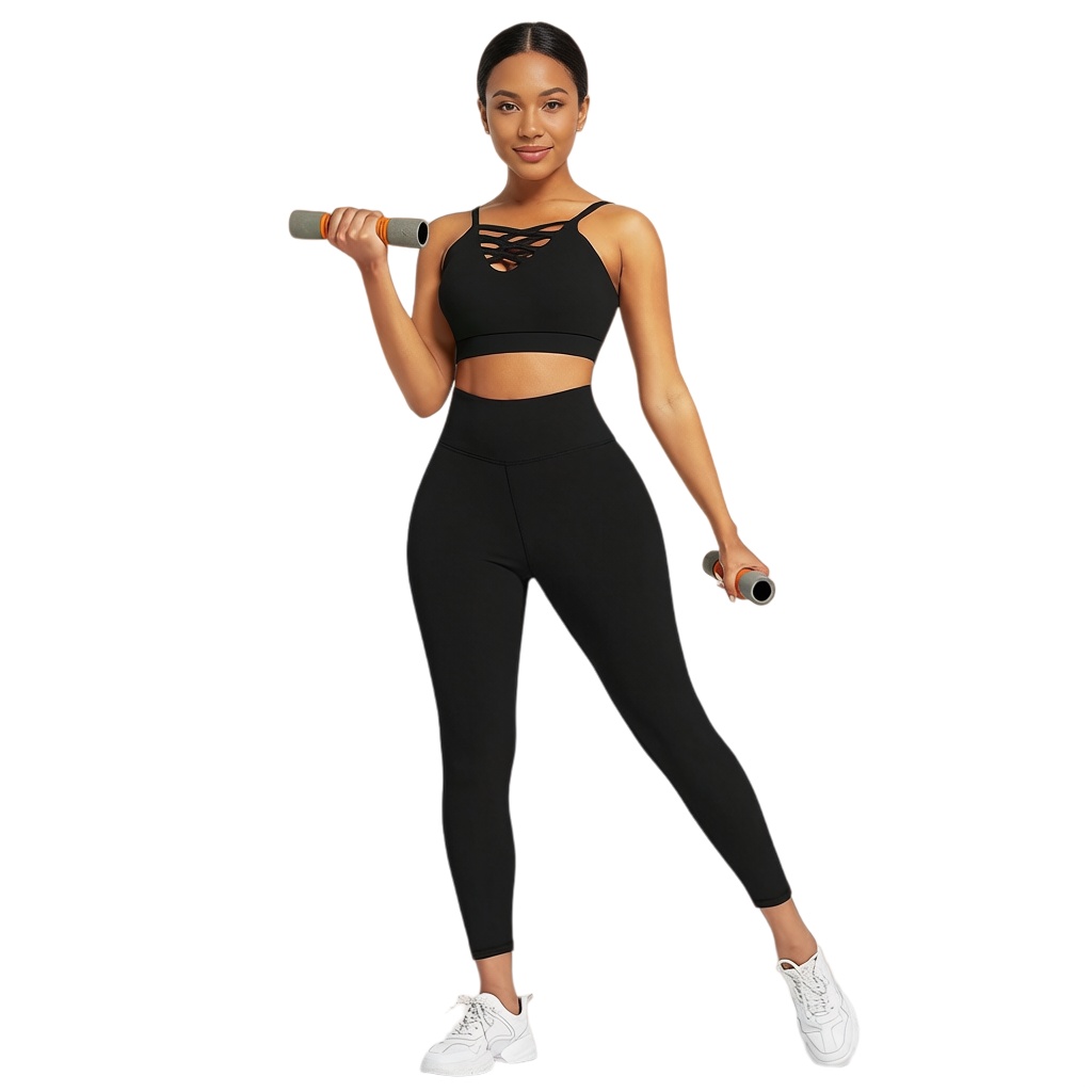 ชุดโยคะฟิตเนสสำหรับผู้หญิง 3 ช - Yoga And Fitness บทวิจารณ์และราคา