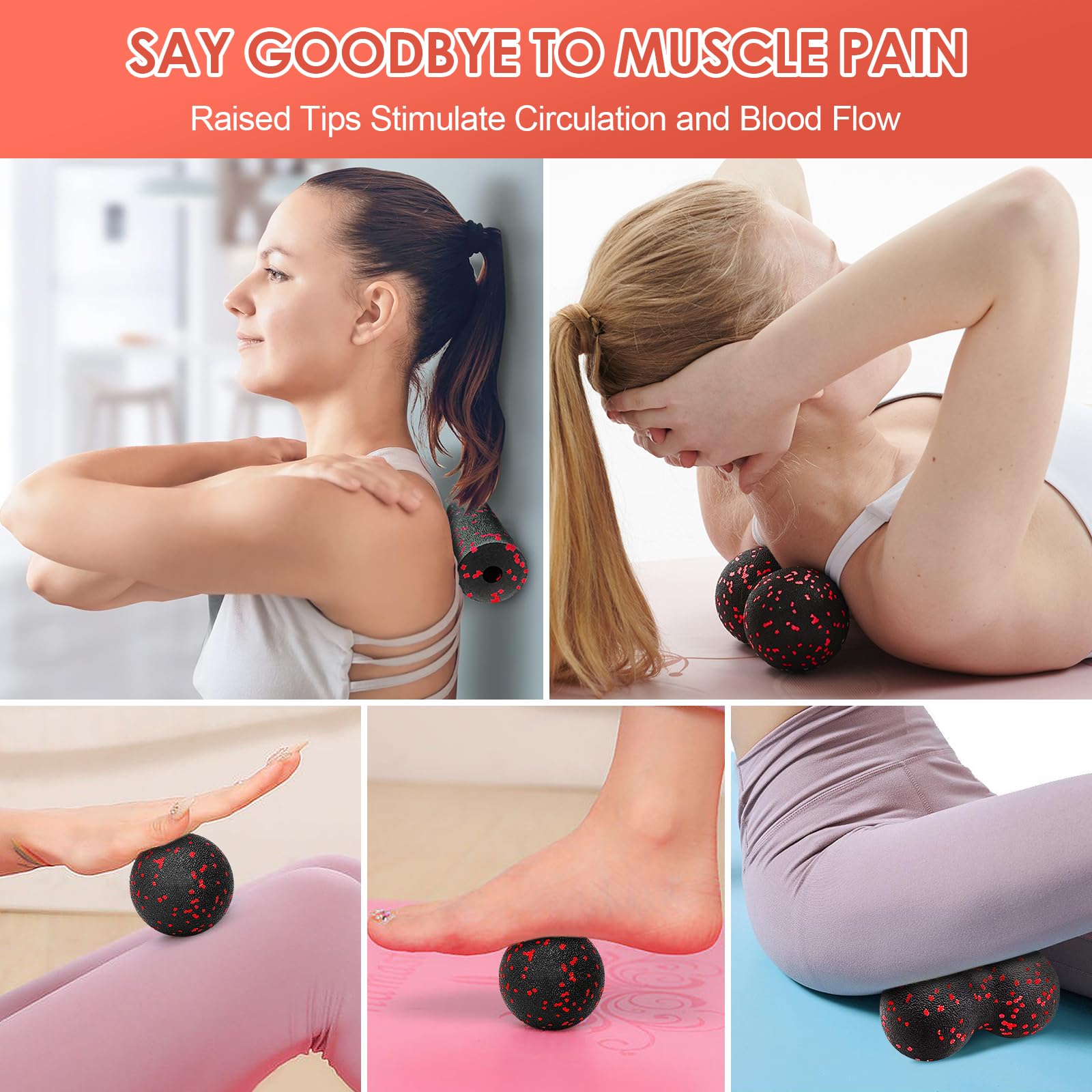 Hollow โยคะ Roller นวดถั่วลิสง - Yoga Fitness Roller บทวิจารณ์และราคา