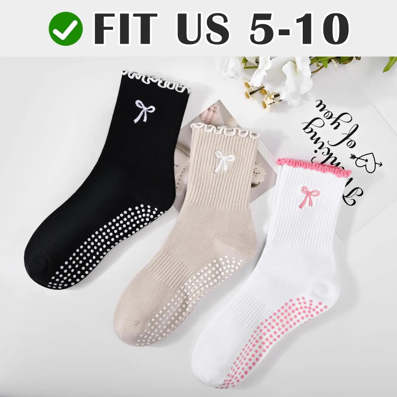 ถุงเท้าโยคะมืออาชีพ สายรัดผ้าฝ - Yoga And Fitness บทวิจารณ์และราคา