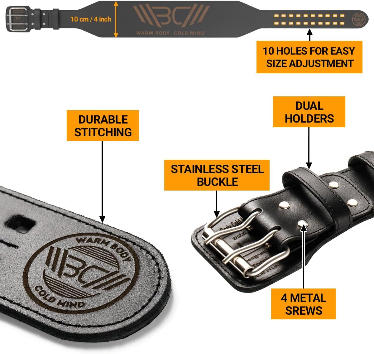 เข็มขัดยกน้ำหนักหนังสำหรับออกก - Weight Lifting Belt บทวิจารณ์และราคา