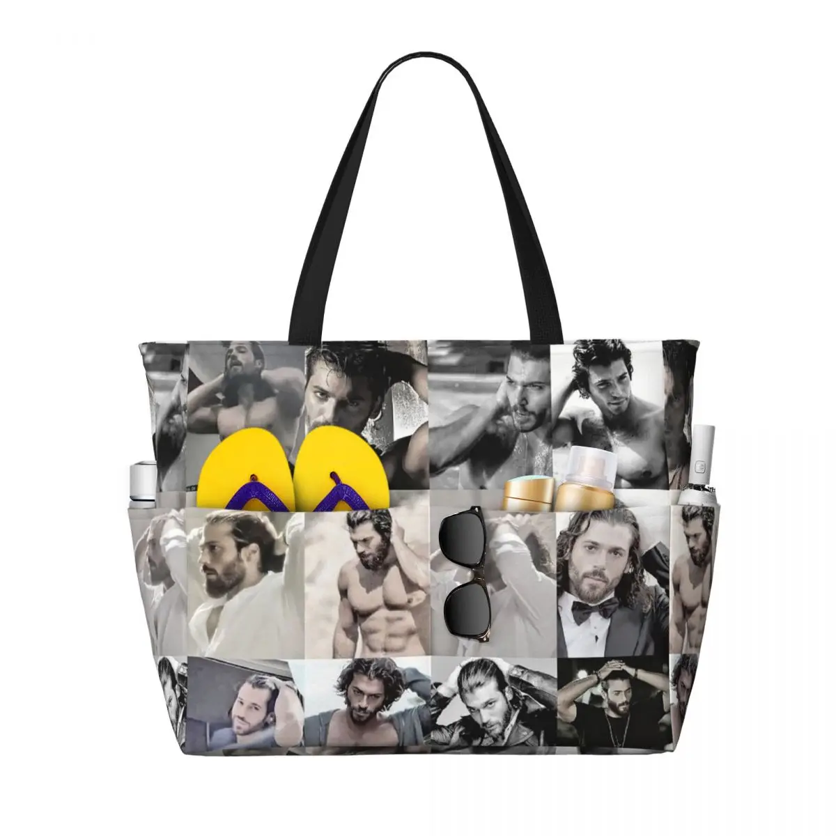 กระเป๋าถือชายหาดลายภาพถ่ายของน - Yoga Fitness Photos บทวิจารณ์และราคา