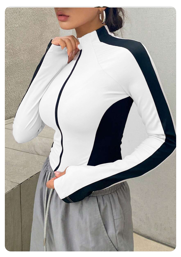 เสื้อโยคะคอตั้ง แจ็คเก็ตสำหรับ - Yoga And Fitness บทวิจารณ์และราคา