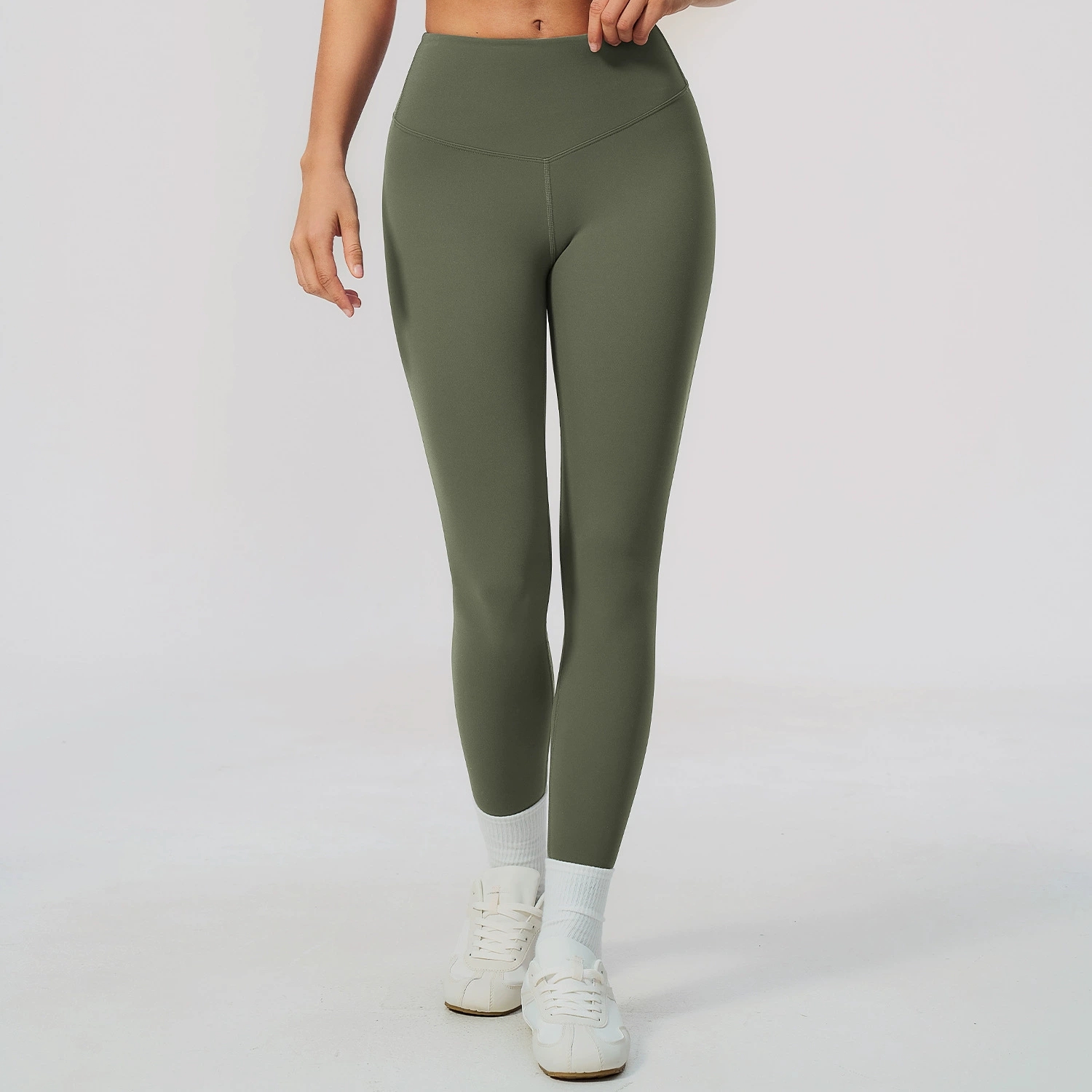 กางเกงโยคะสีพื้นสำหรับผู้หญิง  - Yoga Fitness Pants บทวิจารณ์และราคา