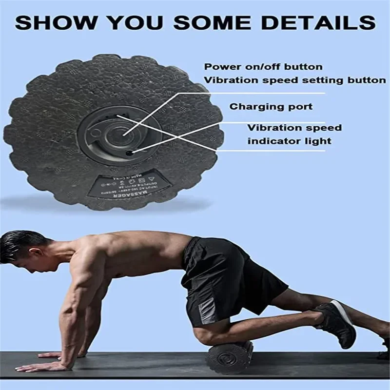 4-Speed Vibrating โยคะไฟฟ้านวด - Yoga Fitness Roller บทวิจารณ์และราคา