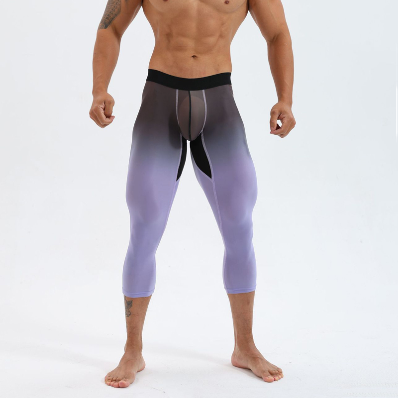 กางเกงรัดรูปเอวสูงสำหรับผู้ชาย - Yoga Fitness Pants บทวิจารณ์และราคา
